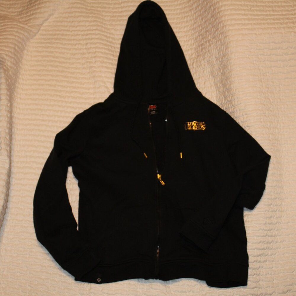 League of Legends HOODIE Riot Gaming Zip Up Front Pocket Fleece-lined Kids XL